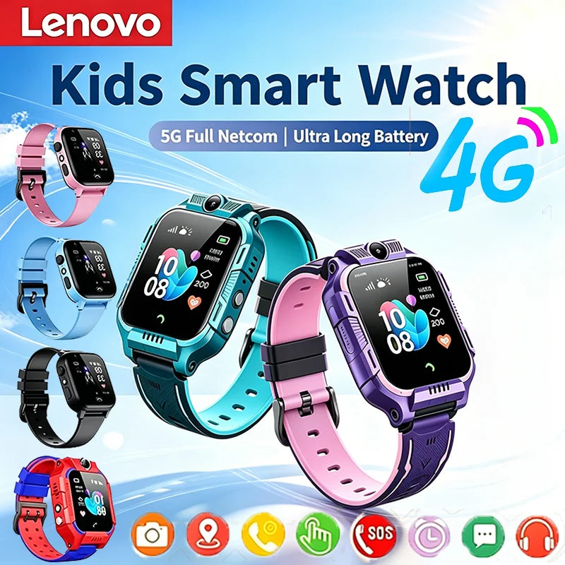 Montre connectée enfant 4G GPS avec bouton SOS