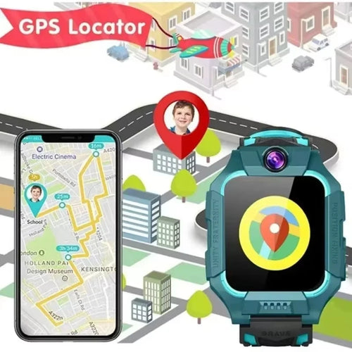 Montre connectée enfant 4G GPS avec bouton SOS