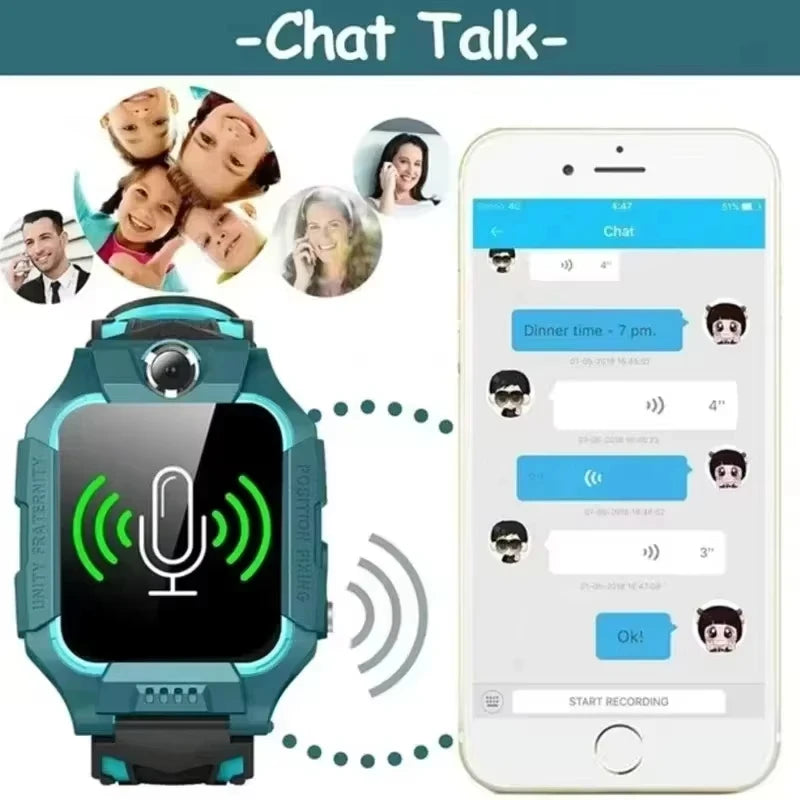 Montre connectée enfant 4G GPS avec bouton SOS